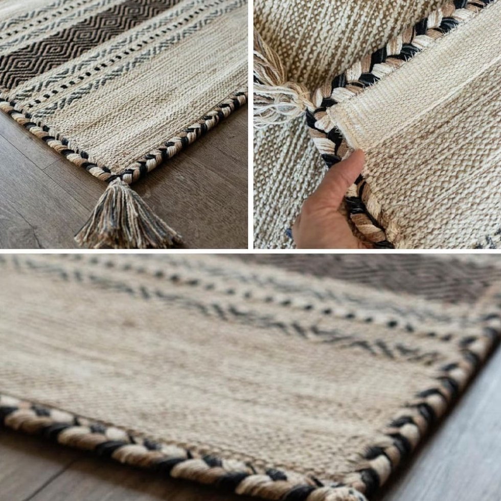 Tappeto kilim indiano moderno e d'accento