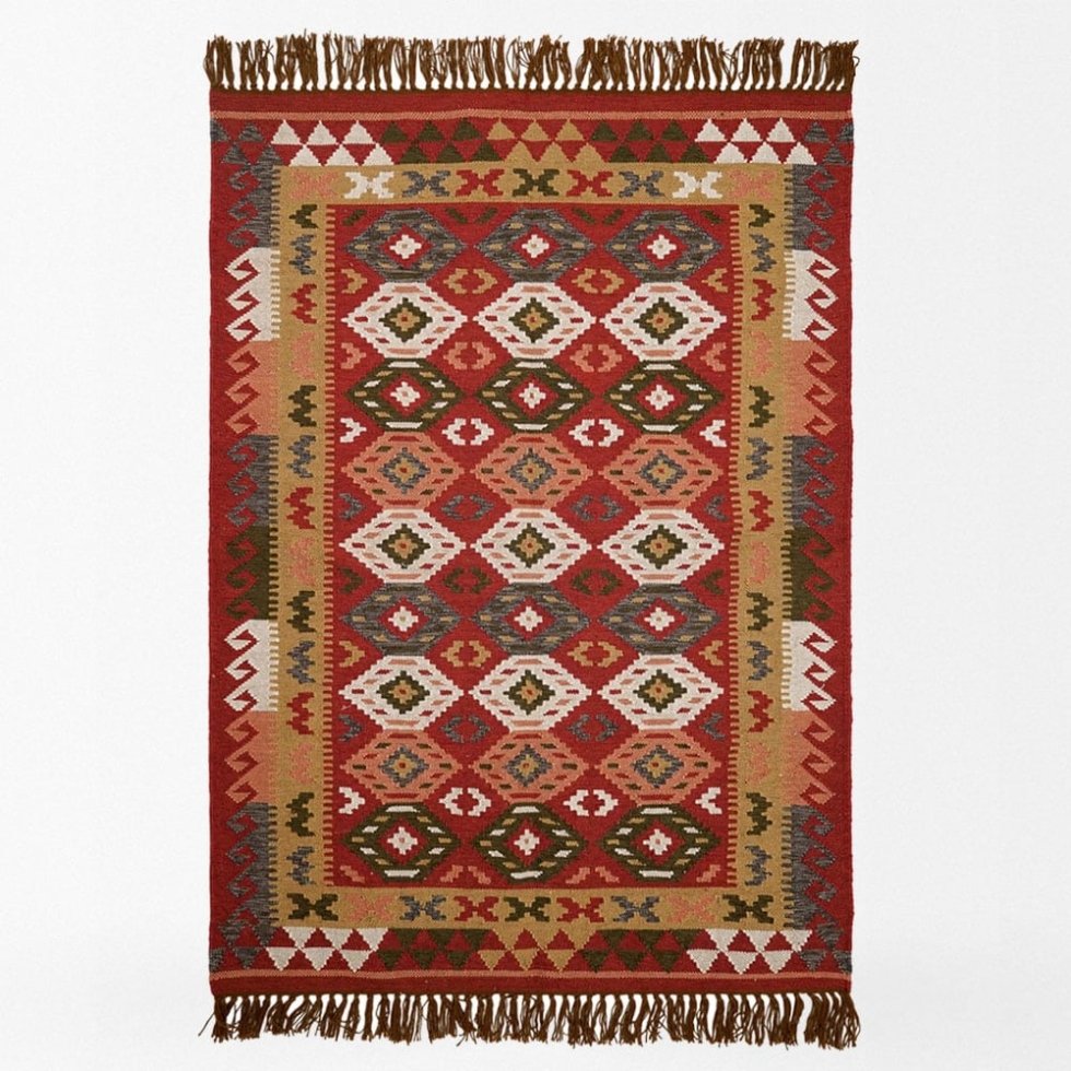 Autentico tappeto kilim indiano