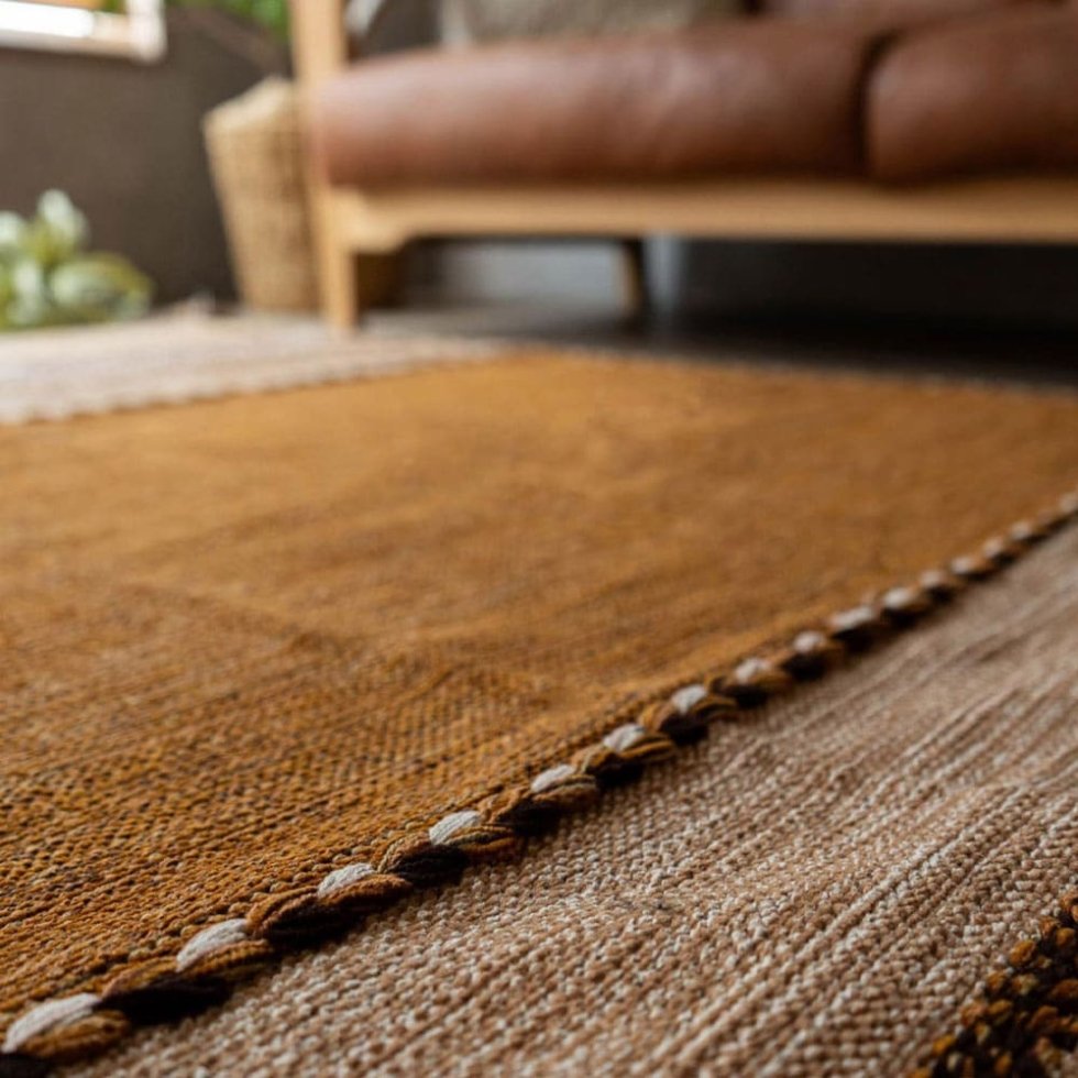 Tappeto kilim indiano marrone