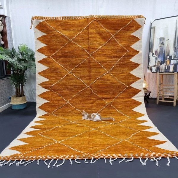 Tappeto marocchino kilim cammello
