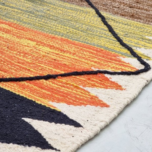 Tappeto kilim marocchino colorato