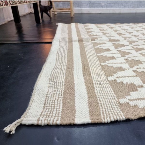 Tappeto kilim marocchino crema