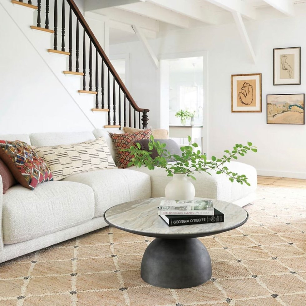Tappeto indiano Kilim in iuta diamantata