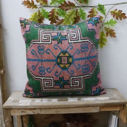 Cuscino kilim verde
