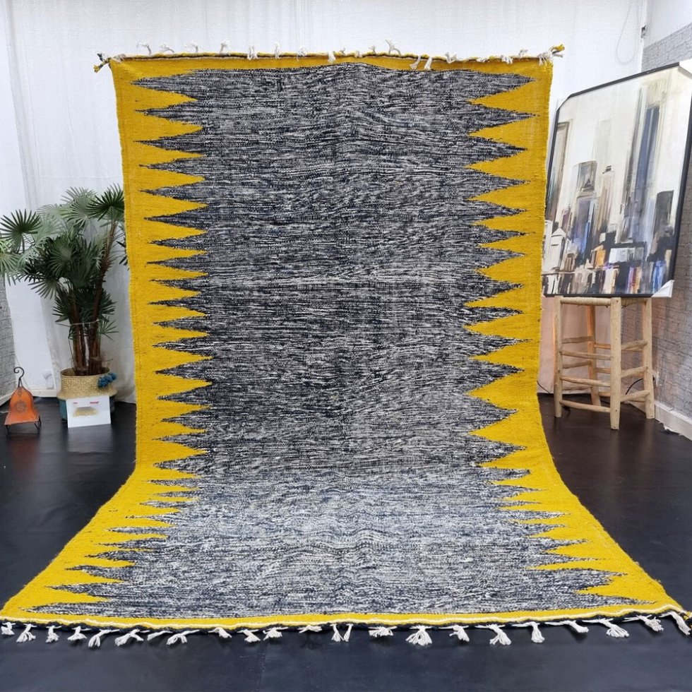 Tappeto kilim marocchino grigio