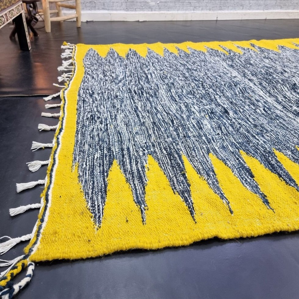 Tappeto kilim marocchino grigio