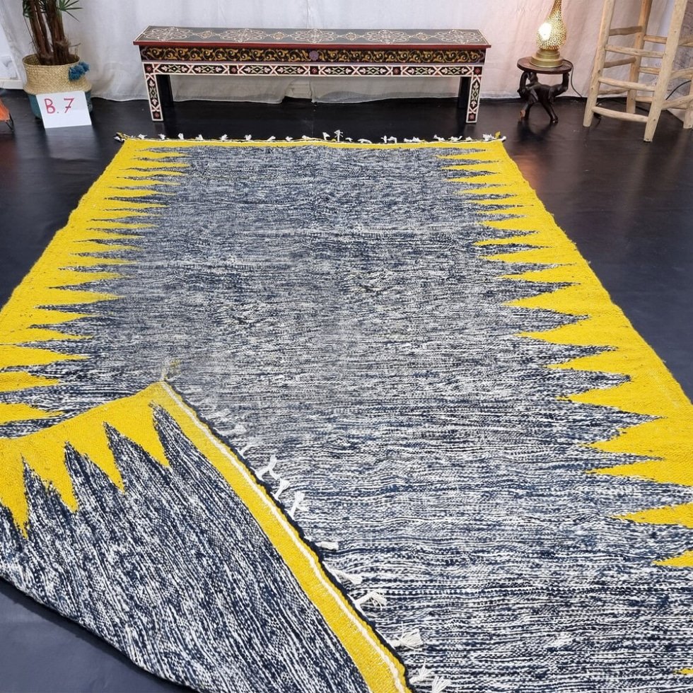 Tappeto kilim marocchino grigio