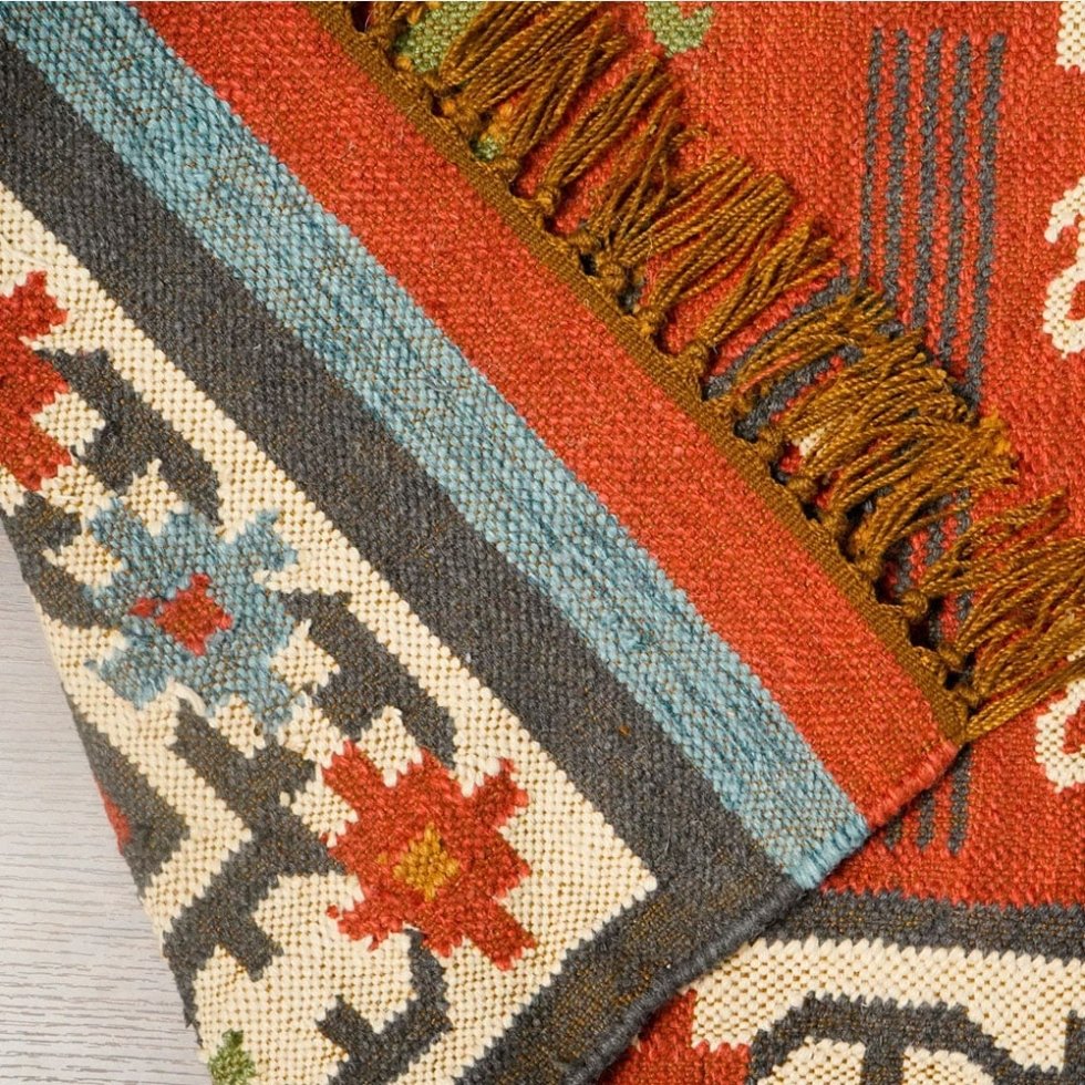 Tappeto kilim in stile nativo americano