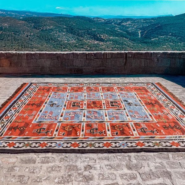 Tappeto kilim in stile nativo americano - immagine 2