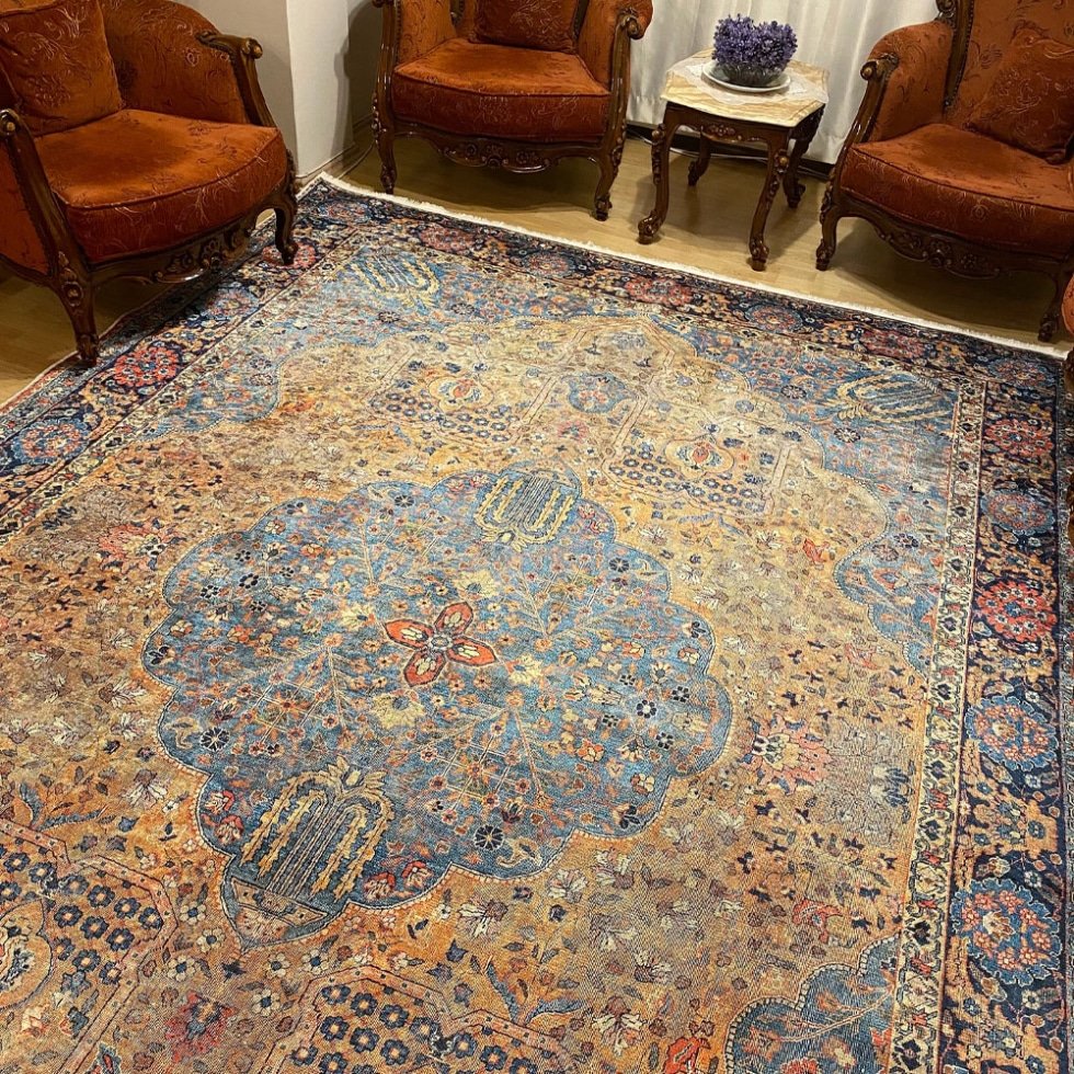 Tappeto orientale lavabile in stile kilim