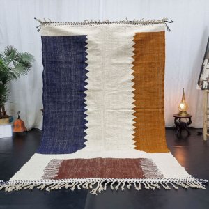 Tappeto marocchino kilim in lana di pecora