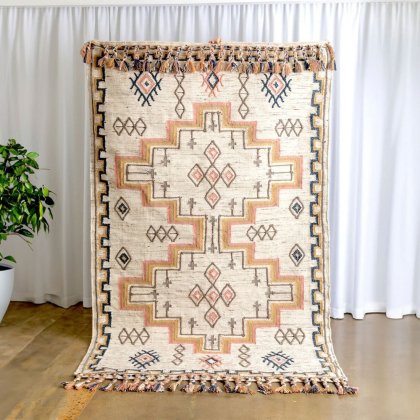 Tappeto kilim etnico tradizionale indiano