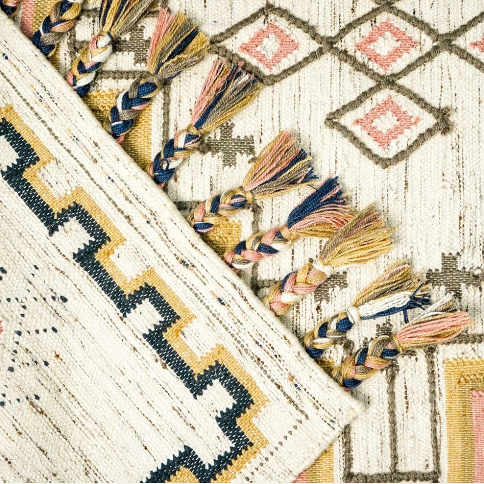 Tappeto kilim etnico tradizionale indiano