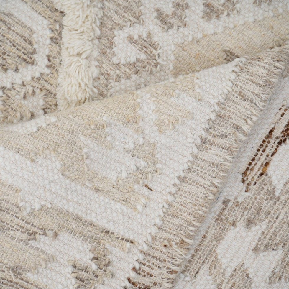 Tappeto kilim boho bianco