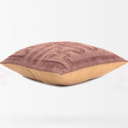 Cuscini kilim con diamanti marrone cioccolato