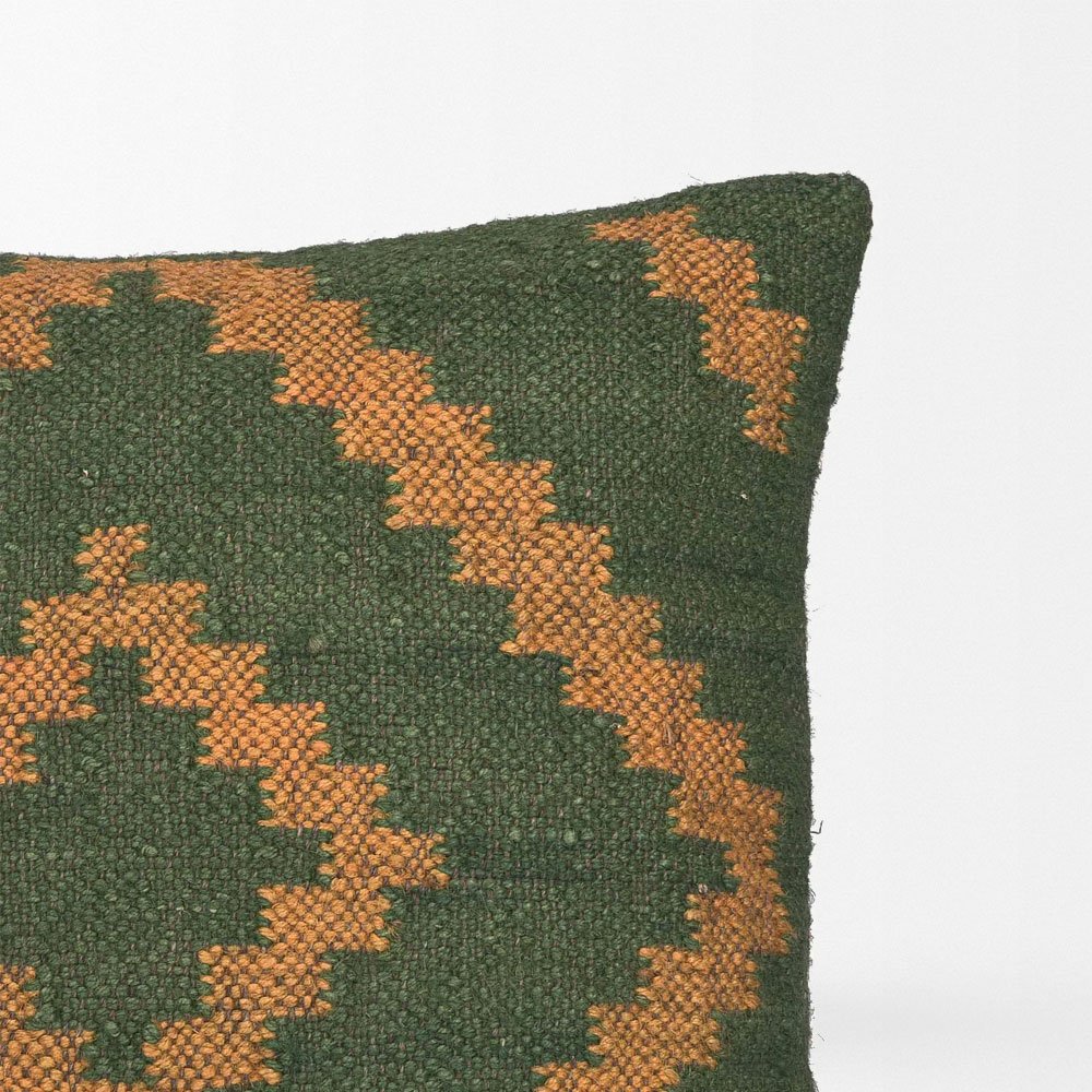 Cuscini kilim con diamanti verdi Cuscini kilim con diamanti verdi